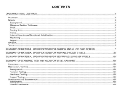 Summary of Standard Specifications For Steel Castings