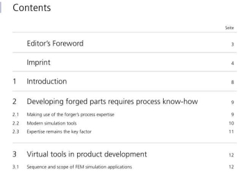 Simulation of forging processes