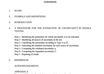 The Determination of Uncertainties in Tensile Testing