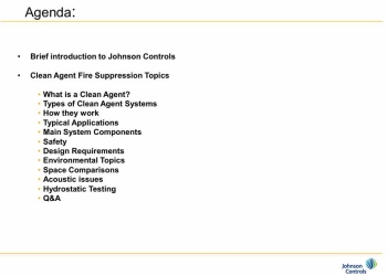 Introduction to Clean Agent Fire Suppression Systems