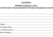 ASHRAE Guideline 6-2015 Refrigerant Information Recommended for Product