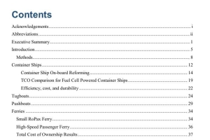 Hydrogen for Maritime Applications