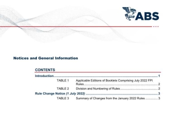 ABS RULES FOR BUILDING AND CLASSING FLOATING PRODUCTION INSTALLATIONS 2022