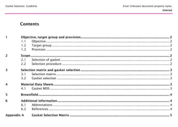 Gasket Selection Guideline
