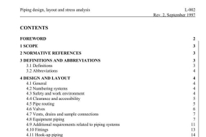 PIPING DESIGN, LAYOUT AND STRESS ANALYSIS