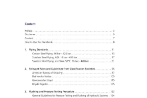 HYDRAULIC PIPING STANDARD HANDBOOK