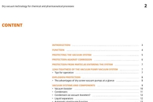 WHITE PAPER DRY VACUUM TECHNOLOGY for chemical and pharmaceutical processes