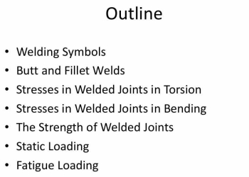 Welded and Bonded Joints