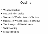 Welded and Bonded Joints