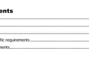 GENERAL TECHNICAL REQUIREMENTS