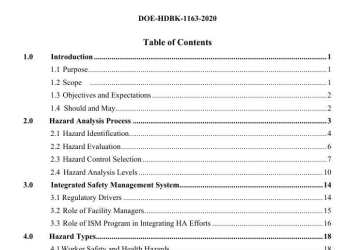 DOE-HDBK-1163-2020 INTEGRATION OF HAZARD ANALYSES