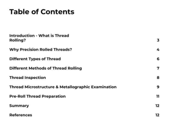 Precision Thread Rolling: How it Works