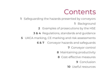Whitepaper：Safeguarding the hazards presented by conveyors
