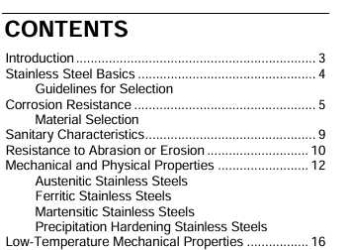 STAINLESS STEELS FOR BULK MATERIALS HANDLING