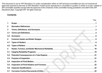 API RP 573-2025 Inspection of Fired Boilers and Heaters