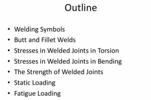 Welded and Bonded Joints