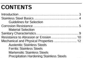 STAINLESS STEELS FOR BULK MATERIALS HANDLING