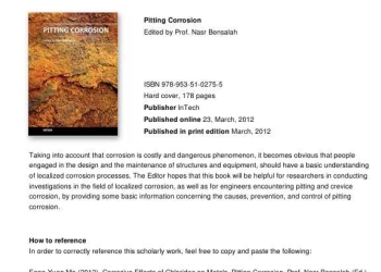 Corrosive Effects of Chlorides on Metals