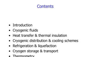 Introduction to Cryogenics