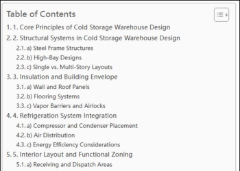 Cold Storage Warehouse Design ：Principles, Structures, and Modern Solutions