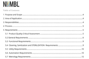 User Requirement Specification (URS) for General Equipment