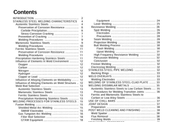 welding of stainless steels and other joining methods