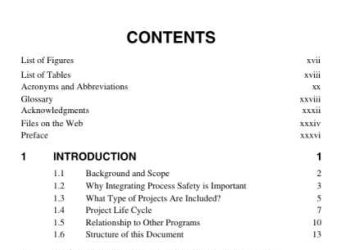 GUIDELINES FOR INTEGRATING PROCESS SAFETY INTO ENGINEERING PROJECTS