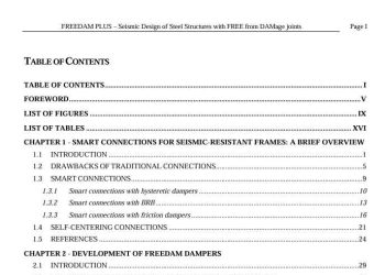 Seismic Design of Steel Structures with FREE from DAMage Steel Connections