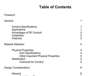PPI Handbook of Polyethylene Pipe：Polyethylene Duct and Conduit