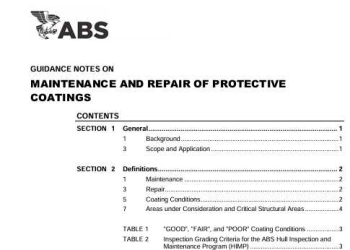 MAINTENANCE AND REPAIR OF PROTECTIVE COATINGS