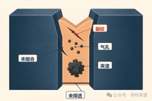 焊缝内部缺陷怎么查？RT、UT、MT、PT 分别管什么？