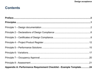 Design acceptance Model guidance on BCR recommendations