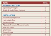 INSTALLATION, OPERATION, MAINTENANCE & TROUBLESHOOTING OF EJECTOR SYSTEMS