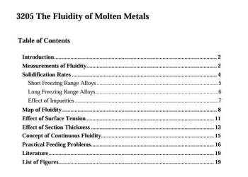 The Fluidity of Molten Metals