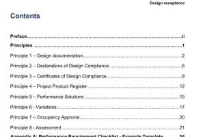 Design acceptance Model guidance on BCR recommendations