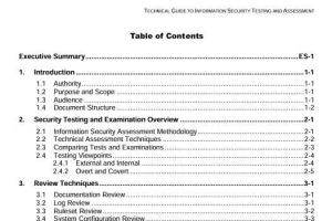 Technical Guide to Information Security Testing and Assessment