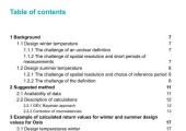 Calculation of design temperatures