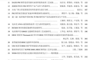 超(超)临界锅炉用钢及焊接技术协作网第三次论坛大会论文集