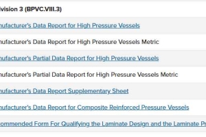 2025 ASME Data Report Forms - BPV Section VIII Division 3 (BPVC.VIII.3)