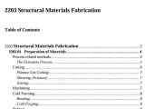 Structural Materials Fabrication