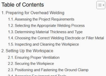Overhead Welding Best Practices