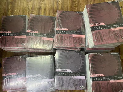 ASME 2025版标准已到货,欢迎新老客户征订