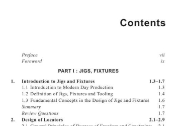 Design of Jigs Fixtures and Press Tools