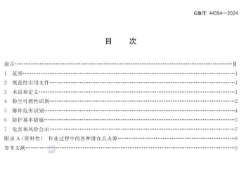 GBT 44394-2024 化学品粉尘爆炸危害识别和防护指南