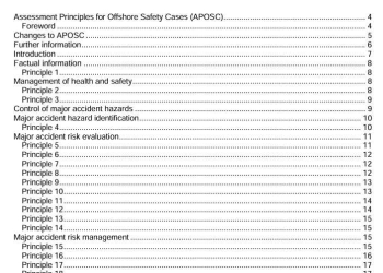 Assessment Principles for Offshore Safety Cases (APOSC)