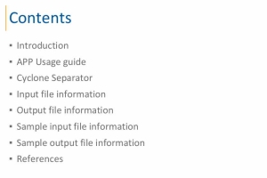 Cyclone Separator sizing and Efficiency Calculator