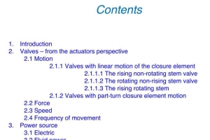VALVE ACTUATORS