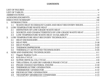 Technology Assessment on Low-Temperature Waste Heat Recovery in Industry