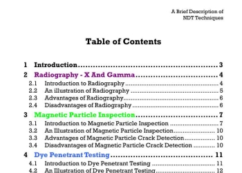 A Brief Description of NDT Techniques