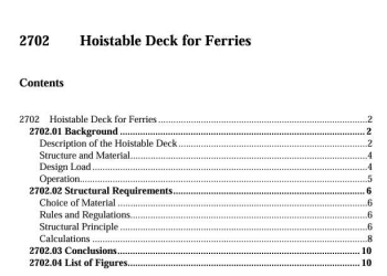 Hoistable Deck for Ferries